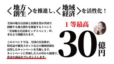 全国地方自治体ビッグイベントの基本概要