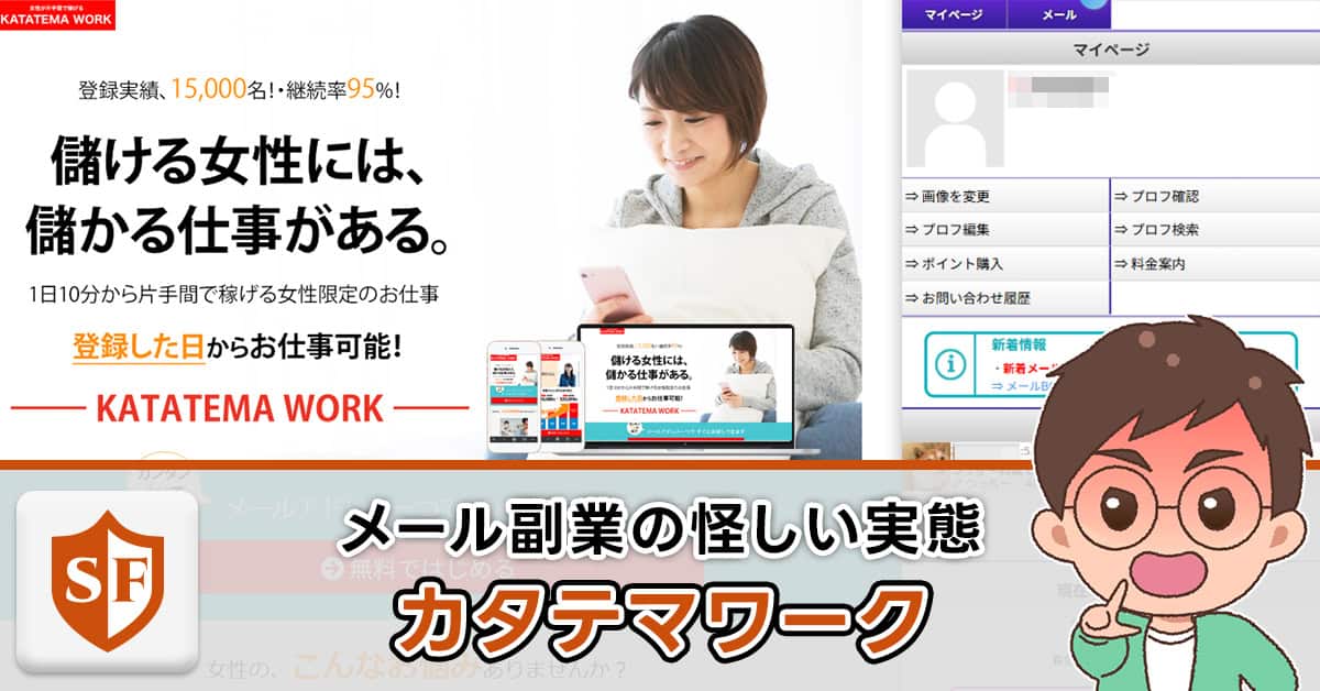 カタテマワークは詐欺か検証